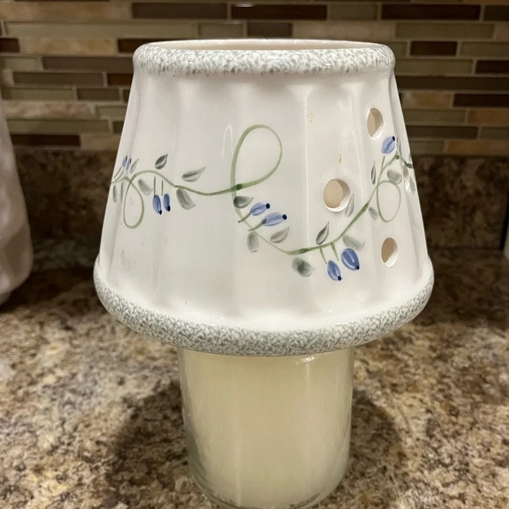 Yankee Candle Floral Ceramic Candle Topper Shade Trailing Flowers